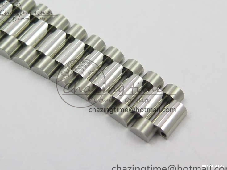 0521 Day-Date 36 SS 128239 Bp Maker Best Edition White MOP Dial Crystral Markers on President Bracelet FlexibleFit 3153